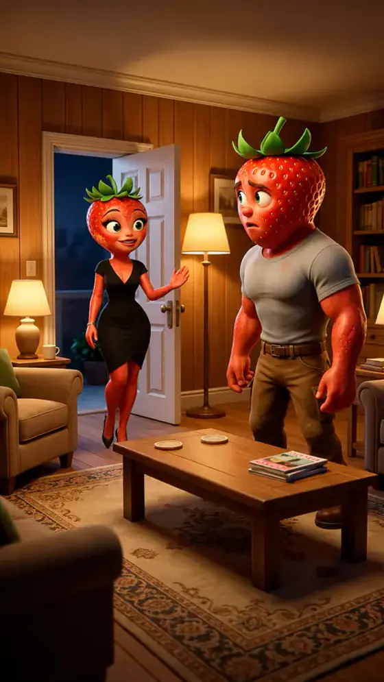 Strawberry and Banana meme game scene 2 from Love Story